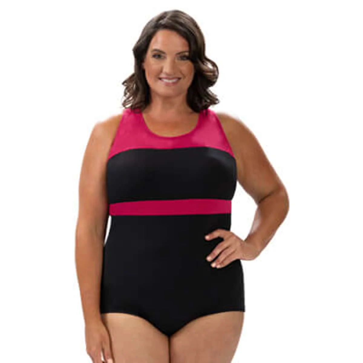 Dolfin Women's Color Block Conservative Lap Suit - Image 5