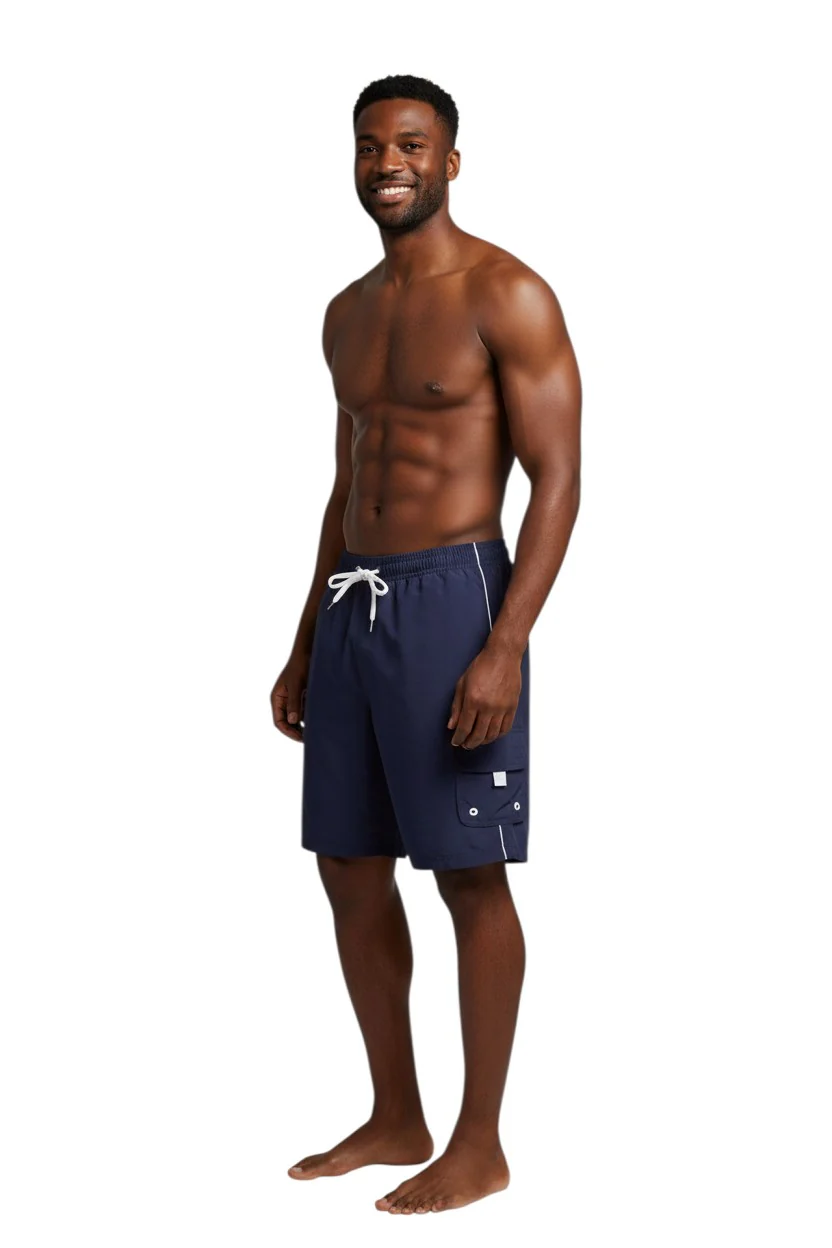 Kiefer Men's Solid Board Short with Liner - Image 17