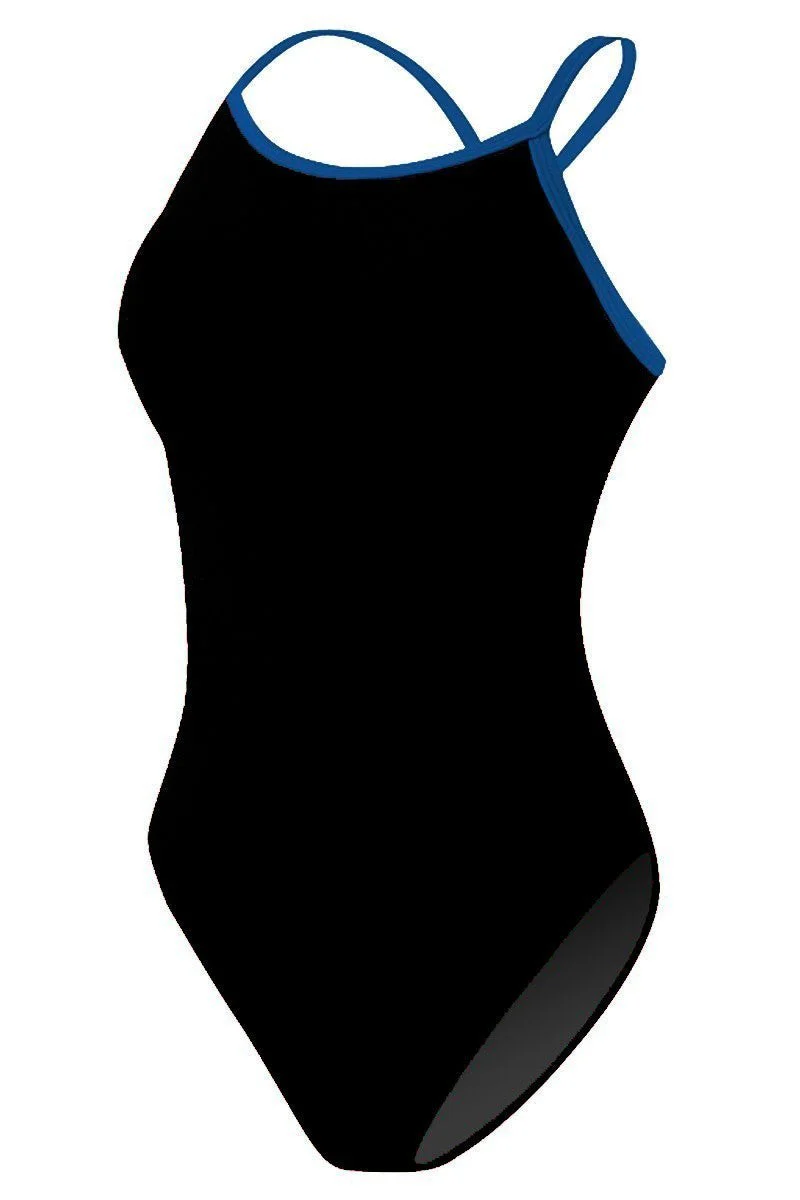 RISE Solid Poly Color Trim H-Back One Piece Swimsuit - Image 25