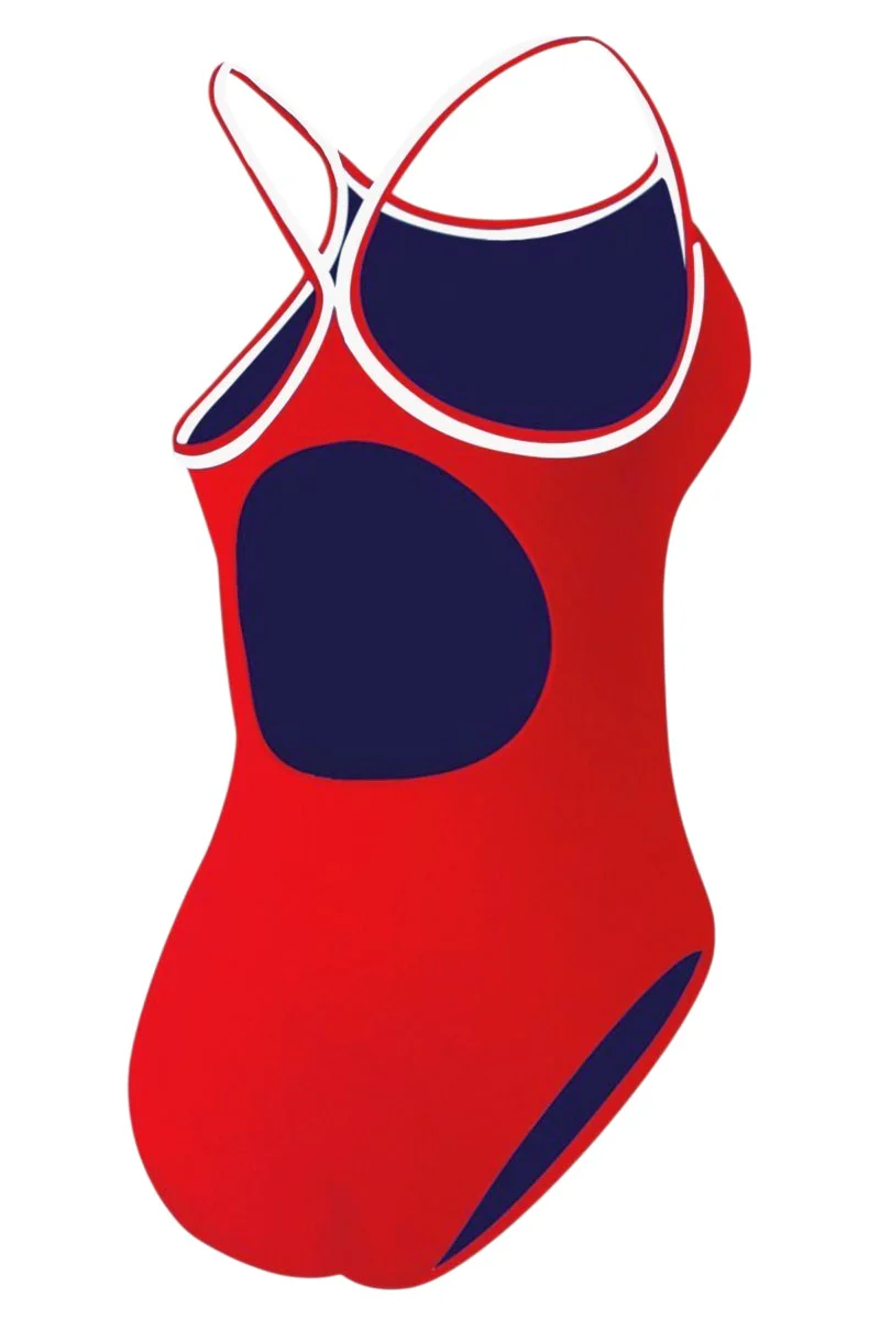 RISE Solid H-Back Reversible One Piece Swimwear - Image 5