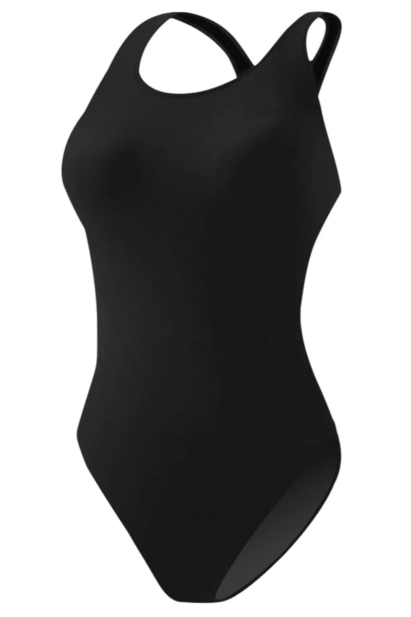 RISE Solid MB Back w/Shelf Bra One Piece Swimsuit - Image 12