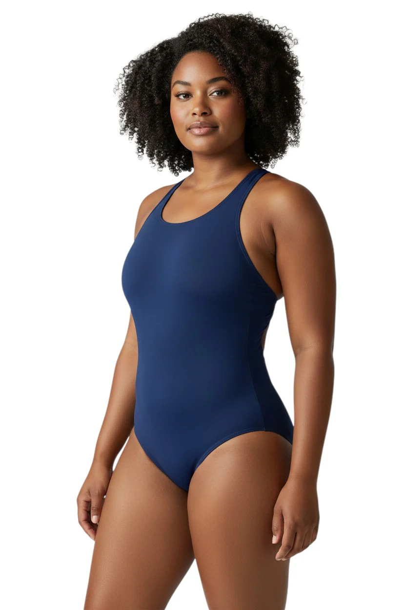 RISE Solid Poly MB Back One Piece Swimsuit - Image 7