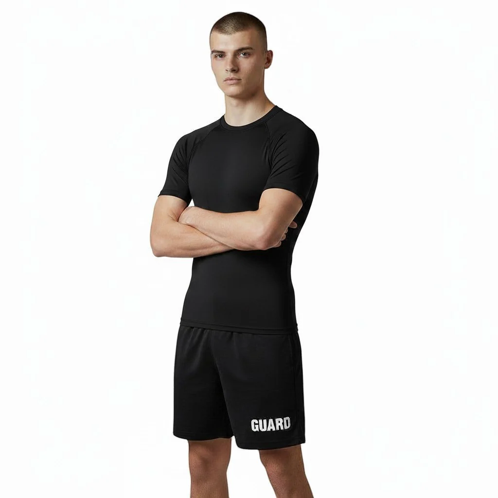 RISE Solid Short Sleeve Crew Neck Rashguard - Image 8