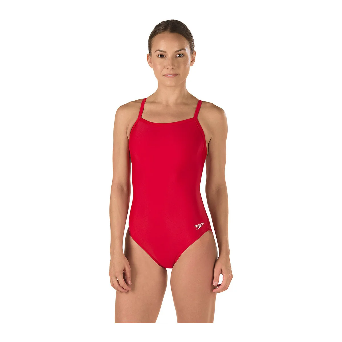 Speedo Solid Flyback Swimsuit - Image 9