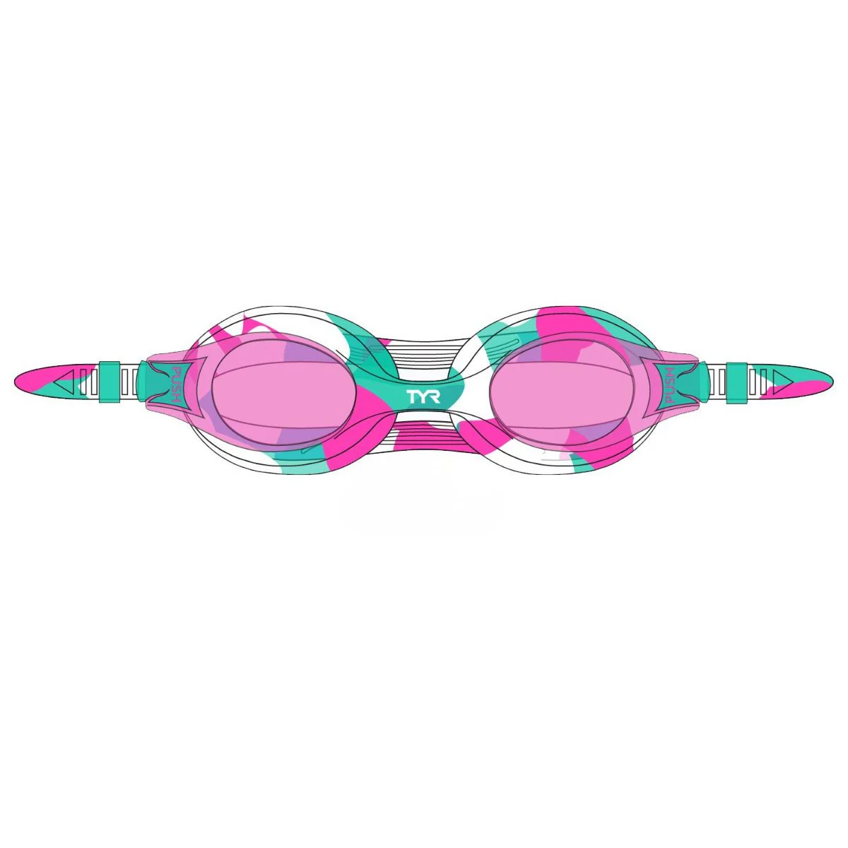 TYR Kid's Swimple Tie Dye Goggle - Image 8