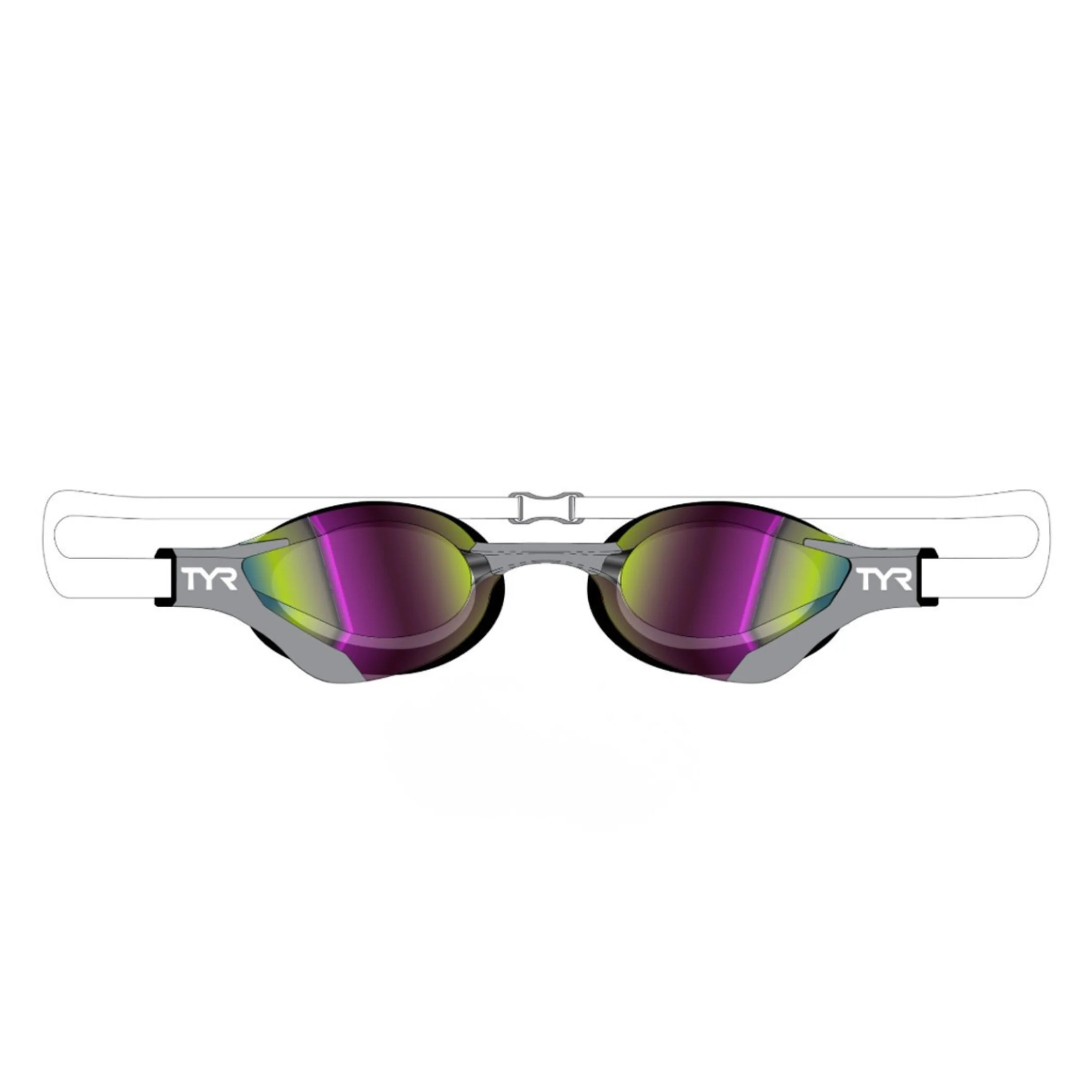 TYR Tracer X RZR Mirrored Racing Goggle