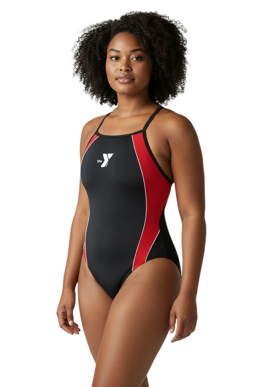 YMCA Kiefer H-Back Splice One Piece Swimsuit - Image 6